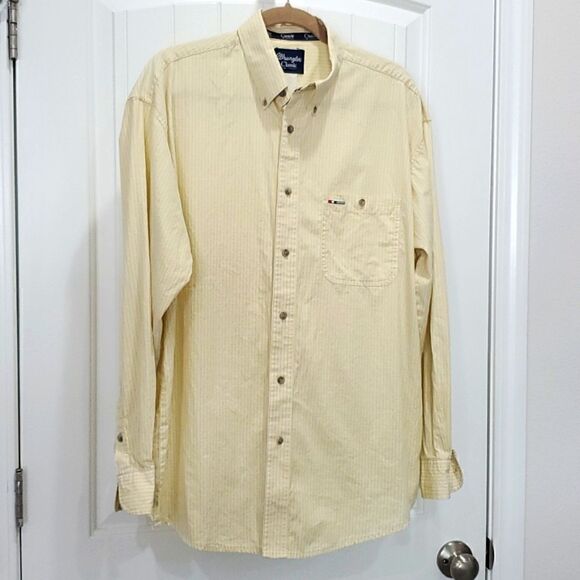 Wrangler Classic Mens long sleeve Shirt, Size Large - Picture 1 of 4